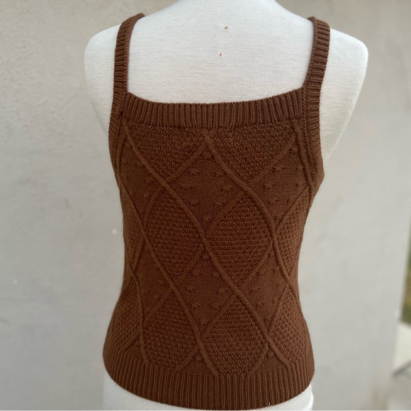 Ally Mae Brown matching Floral Embroidered Sunflower Button Cardigan and tank - Picture 9 of 9